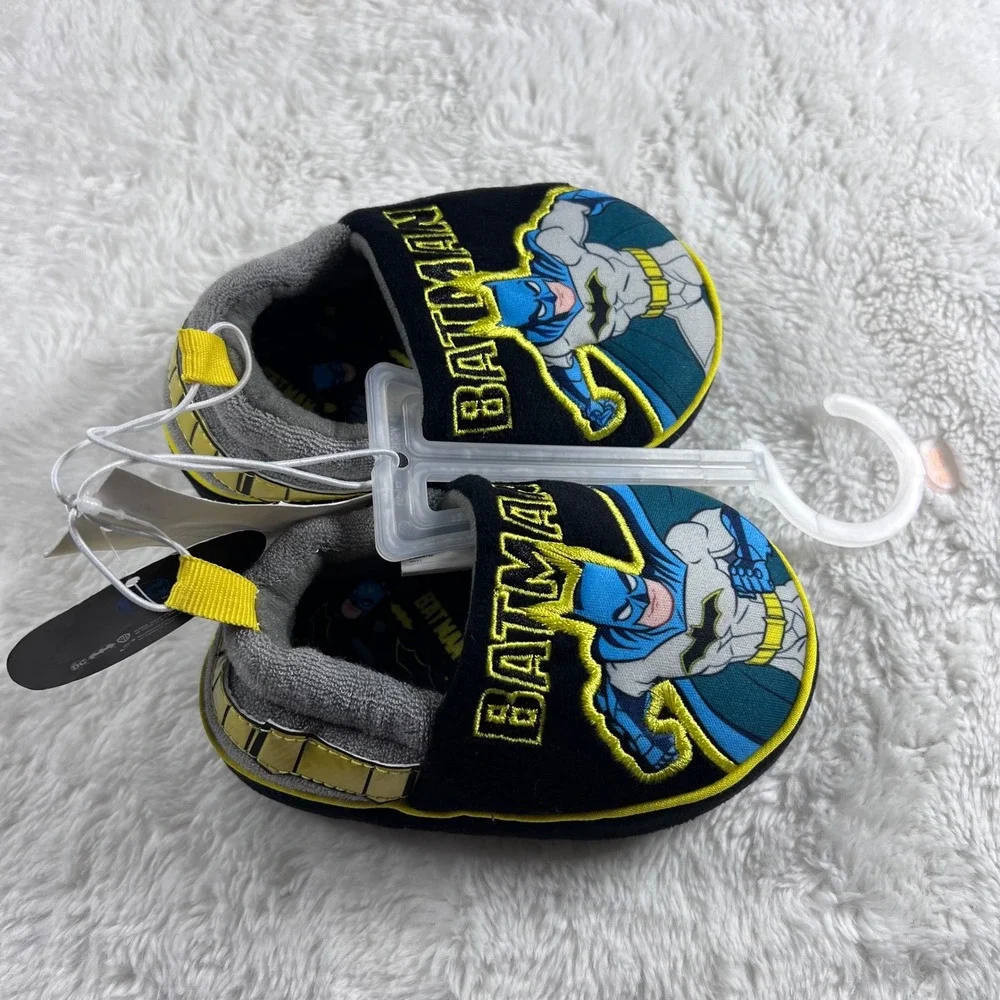 Kids Batman Slippers Toddler‎ Boys Size Size  5/6 Novelty Cartoon NWT